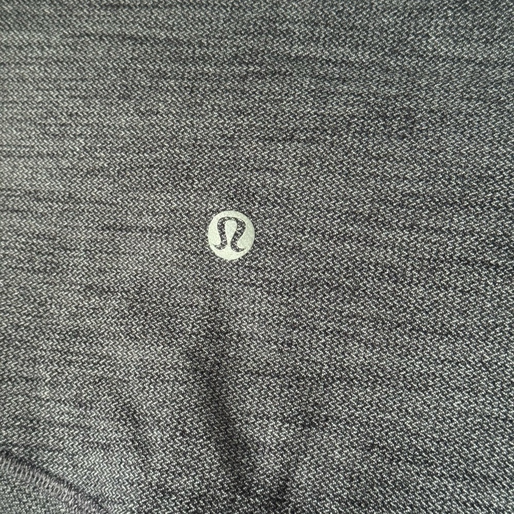 Lululemon Gray Heather Athletic leggings with Signature Logo